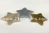 NGP5806 50mm star agate gemstone pendants wholesale