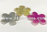 NGP5811 48mm - 50mm flower agate gemstone pendants wholesale