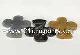 NGP5813 52*55mm cross agate gemstone pendants wholesale