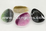 NGP5822 35*55mm - 40*60mm faceted freeform agate gemstone pendants