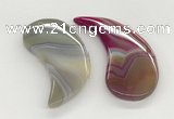 NGP5828 28*60mm wing agate gemstone pendants wholesale