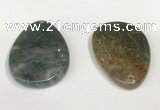 NGP5832 30*50mm - 35*55mm flat teardrop agate gemstone pendants