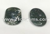 NGP5833 35*55mm oval agate gemstone pendants wholesale