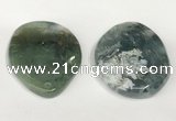 NGP5834 35*55mm freeform agate gemstone pendants wholesale