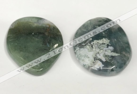 NGP5834 35*55mm freeform agate gemstone pendants wholesale