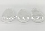 NGP5840 30*50mm - 40*58mm freeform white crystal slab pendants