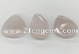 NGP5846 25*45mm - 35*55mm freeform rose quartz pendants wholesale