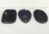 NGP5858 35*55mm freeform blue goldstone pendants wholesale