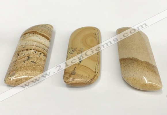 NGP5872 20*55mm - 22*60mm marquise picture jasper pendants