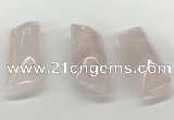 NGP5873 20*55mm - 22*60mm marquise rose quartz pendants