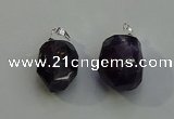 NGP6017 18*30mm - 22*35mm freeform amethyst pendants