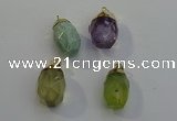 NGP6025 18*30mm - 22*35mm freeform mixed gemstone pendants