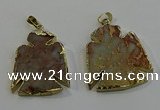 NGP6029 25*35mm - 30*40mm angel serpentine jasper pendants