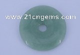 NGP604 5pcs 6*40mm green aventurine gemstone donut pendants wholesale