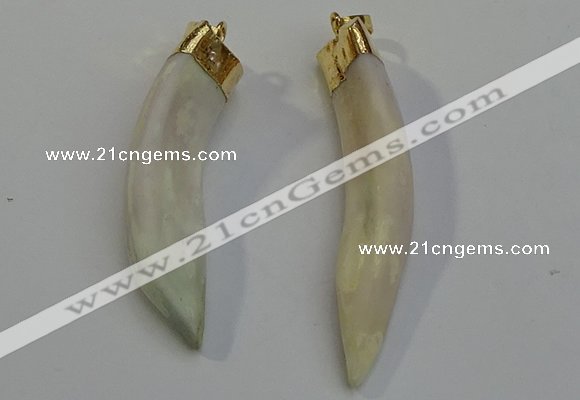 NGP6084 12*60mm – 18*65mm horn wolf tooth pendants wholesale