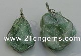 NGP6088 35*40mm – 45*50mm freeform druzy quartz pendants