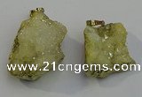 NGP6091 35*40mm – 45*50mm freeform druzy quartz pendants