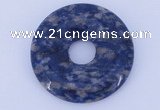 NGP611 5pcs 7*40mm new sodalite gemstone donut pendants wholesale