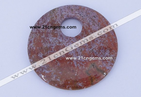 NGP628 5pcs 6*50mm agate gemstone donut pendants