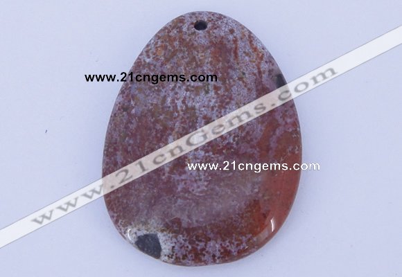 NGP632 5pcs 33*45mm freeform agate gemstone pendants