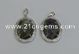 NGP6365 25*30mm oval labradorite pendants wholesale