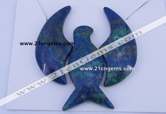 NGP64 Fashion chrysocolla gemstone pendants set jewelry wholesale
