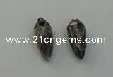 NGP6440 12*24mm - 15*30mm faceted bullet labradorite pendants