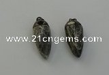 NGP6440 12*24mm - 15*30mm faceted bullet labradorite pendants