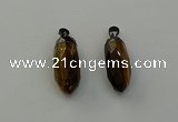 NGP6444 12*24mm - 15*30mm faceted bullet yellow tiger eye pendants