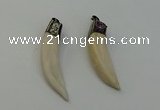 NGP6490 14*55mm - 12*60mm horn wolf tooth pendants wholesale