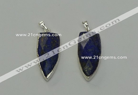 NGP6563 12*35mm - 15*40mm arrowhead lapis lazuli pendants