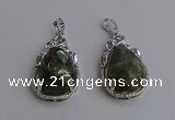 NGP6621 22*30mm faceted teardrop labradorite gemstone pendants