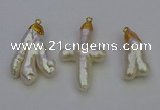 NGP6712 10*25mm - 20*45mm freeform pearl pendants wholesale