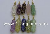 NGP6754 13*40mm sticks lapis lazuli gemstone pendants wholesale