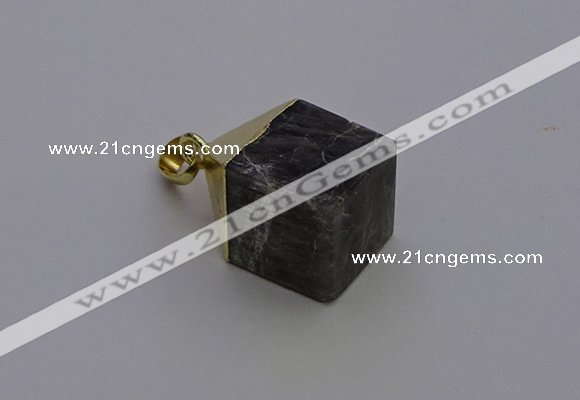 NGP6776 15*22mm cube labradorite gemstone pendants wholesale