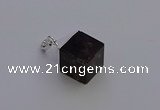 NGP6788 15*22mm cube smoky quartz pendants wholesale