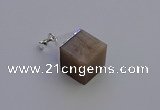 NGP6794 15*22mm cube moonstone gemstone pendants wholesale