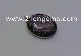 NGP6861 20*25mm oval light amethyst pendants wholesle