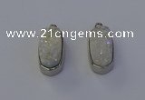 NGP6895 10*22mm - 12*25mm freeform plated druzy quartz pendants