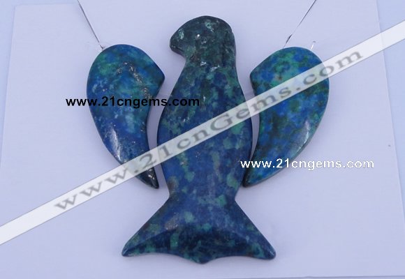 NGP69 Fashion chrysocolla gemstone pendants set jewelry wholesale