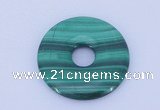 NGP704 30mm natural malachite gemstone donut pendant