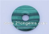 NGP706 40mm natural malachite gemstone donut pendant