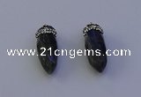 NGP7070 12*30mm - 15*35mm faceted bullet labradorite pendants