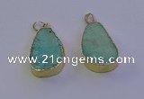 NGP7134 20*30mm - 22*32mm freeform amazonite gemstone pendants