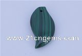 NGP715 15*37mm marquise natural malachite gemstone pendant