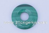 NGP718 8*25mm natural malachite gemstone donut pendant