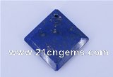 NGP720 6*32mm diamond natural lapis lazuli gemstone pendant