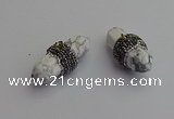 NGP7215 15*40mm sticks white howlite pendants wholesale