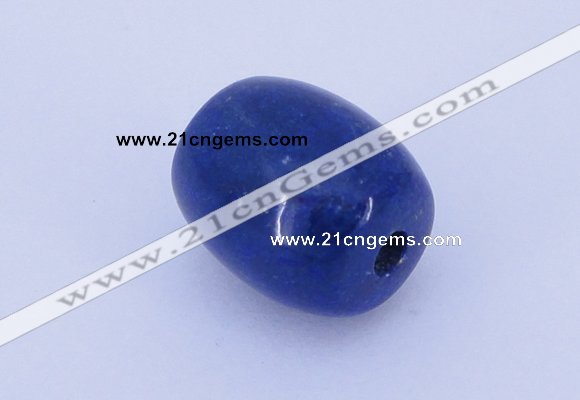 NGP722 13*15mm drum natural lapis lazuli gemstone pendant