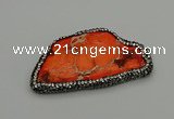 NGP7224 30*50mm - 40*60mm freeform sea sediment jasper pendants
